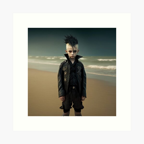 Item preview, Goth Boy at the Beach designed and sold by coolmanaaron.