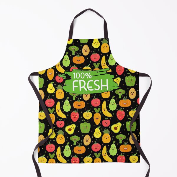 Item preview, 100% Fresh Fruits Vegetables Vegan Farmer Vegetarian Kawaii designed and sold by creative321.