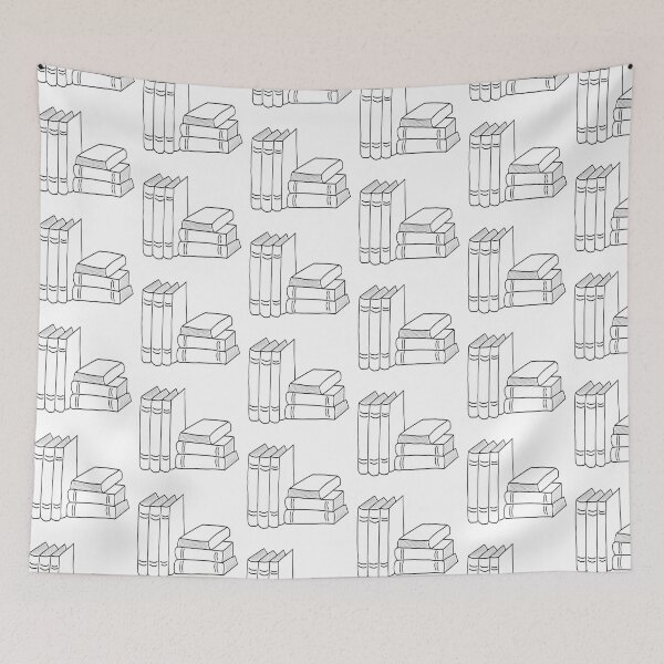 Item preview, Stack of Books - black and white - Dark Academia designed and sold by daisydance.