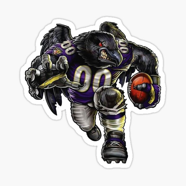 Baltimore Ravens NFL Mascot' Sticker for Sale by mandarinolive