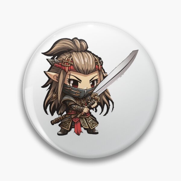 Item preview, Anime Samurai Elf Chibi 2 designed and sold by JigglePeek.