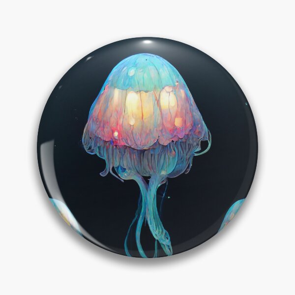 Item preview, Bioluminescent Jellyfish Mushrooms #2 designed and sold by karinachowtime.