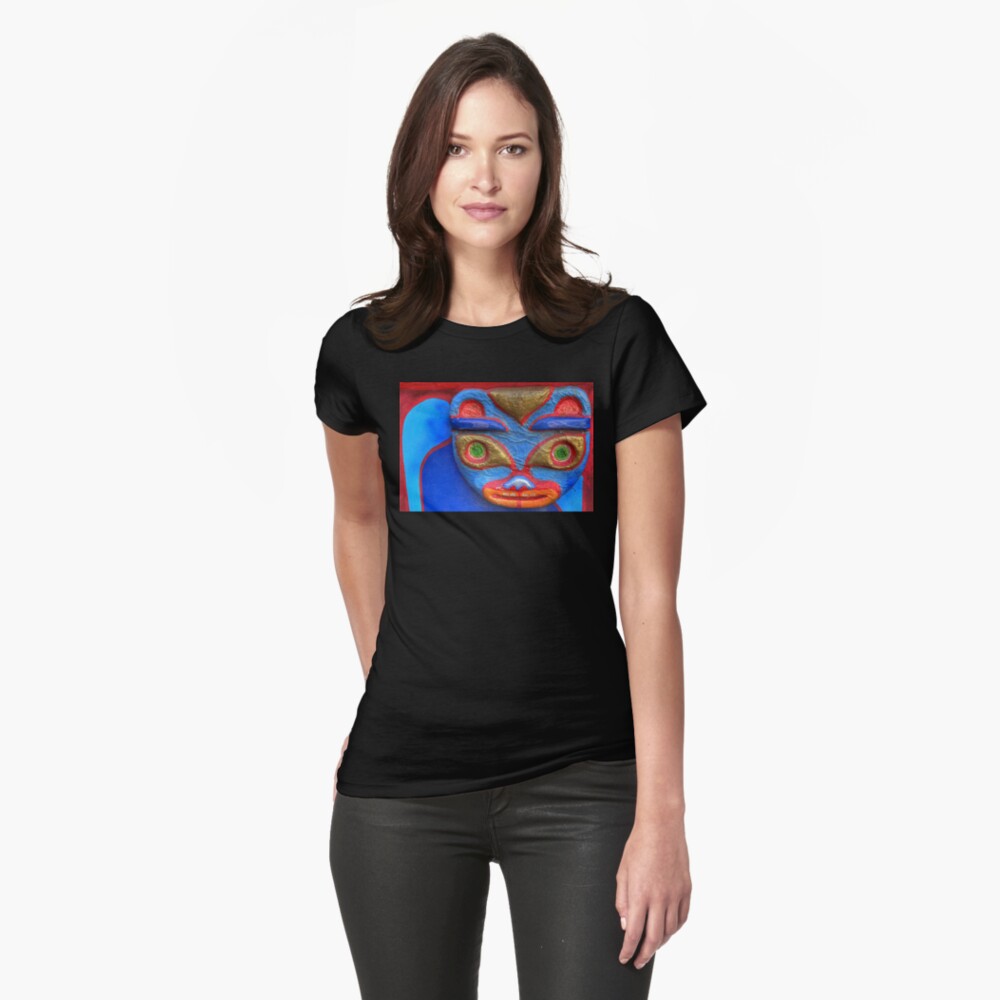Blue Cat Fitted T-Shirt