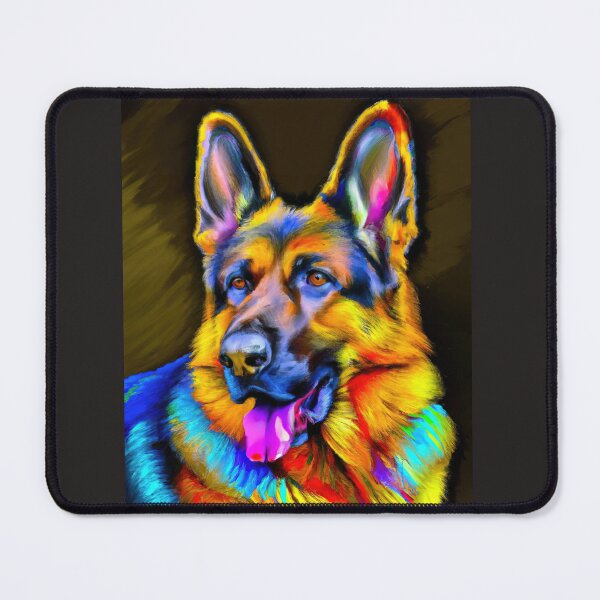Item preview, German Shepherd Dog vibrant colors. designed and sold by AIK9Artwork.