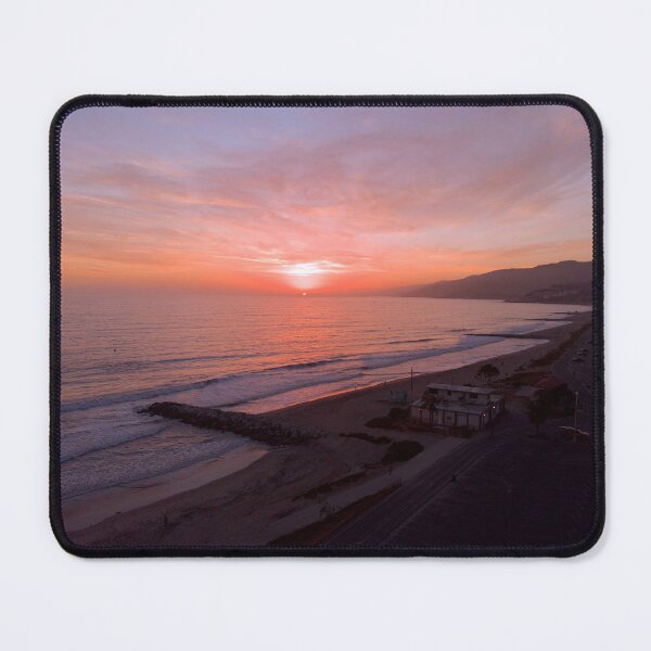 Item preview, Sunset at Santa Monica Beach with Drone designed and sold by nerdo.