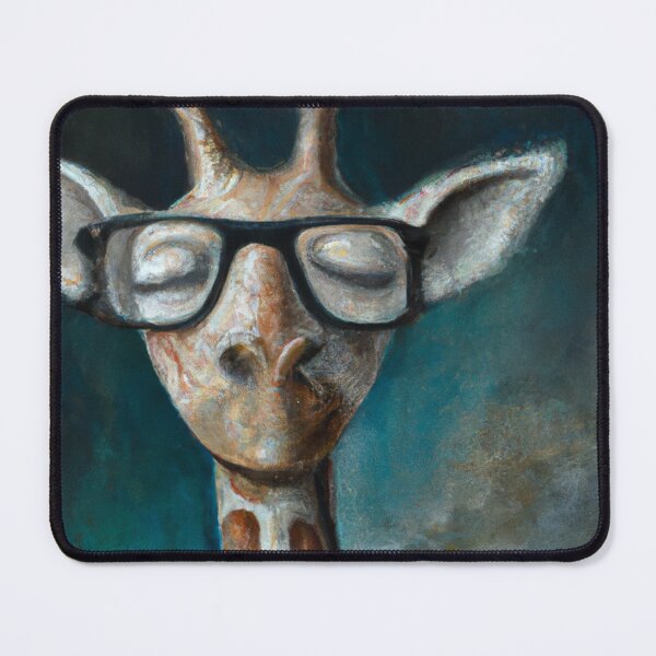 Item preview, Giraffe Nap -  A surrealist-style portrait of a Giraffe. designed and sold by BLACKSUN-SHOP.