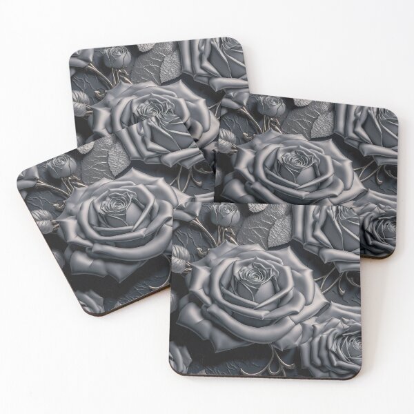 Item preview, Silver roses nature background. flower wallpaper designed and sold by ShopThousand.