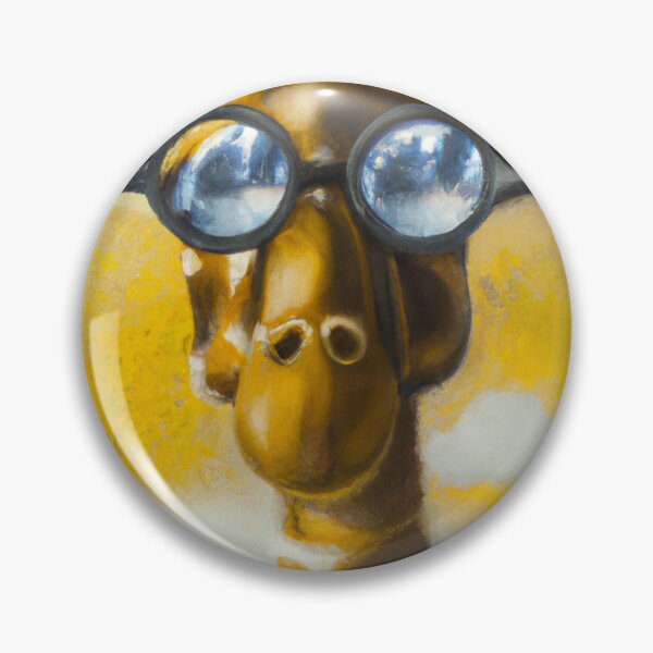 Item preview, Giraffe with glasses -  A surrealist-style portrait of a Giraffe. designed and sold by BLACKSUN-SHOP.