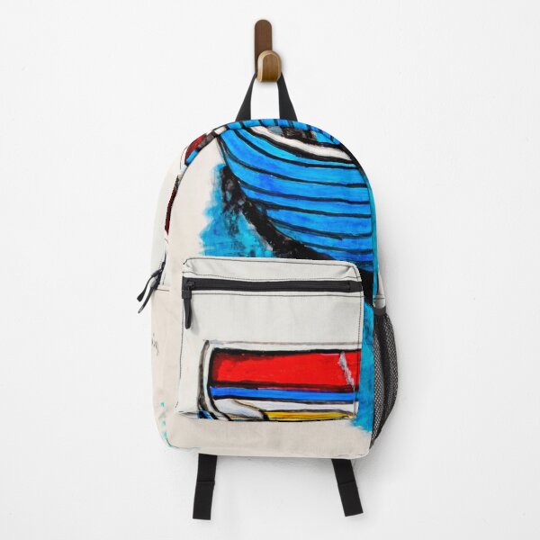 Item preview, The Blue Boat abstract landscape designed and sold by artbymanjiri.