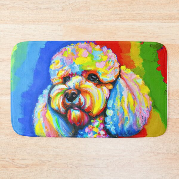 Item preview, Poodle Dog vibrant colors  designed and sold by AIK9Artwork.