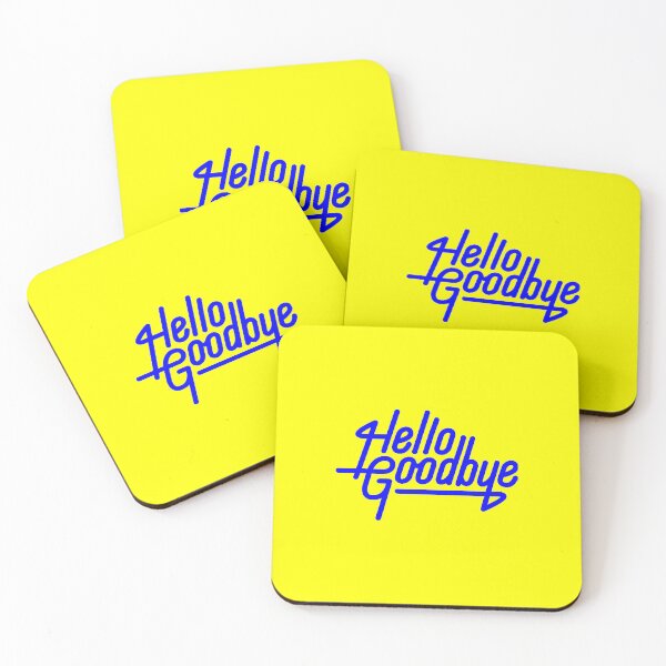 Item preview, Blue and Yellow Hello Goodbye designed and sold by Summer-Winter.
