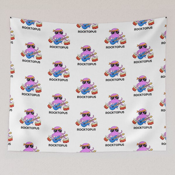 Item preview, Rocktopus Rock Band Funny Octopus Puns  designed and sold by punnybone.