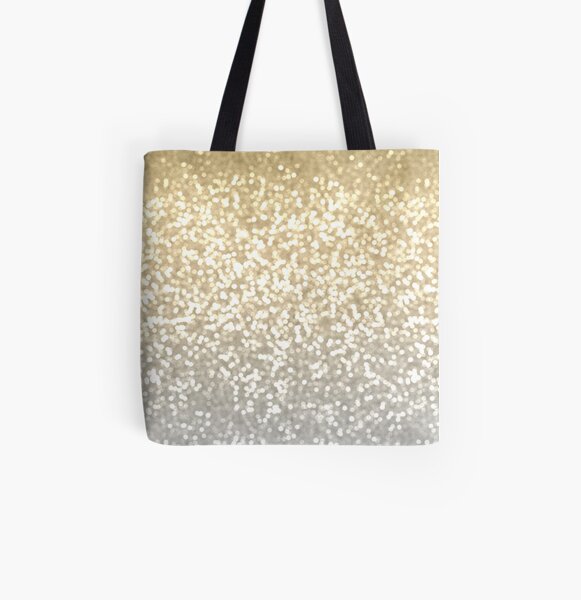 silver sequin beach bag