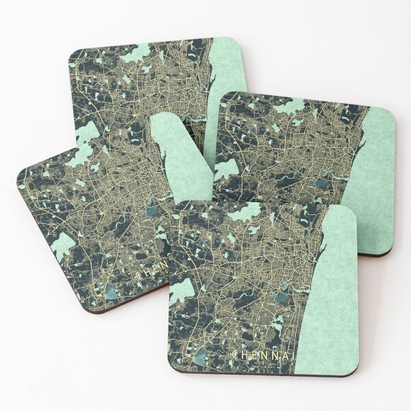 Item preview, Chennai City Map of Tamil Nadu, India - Summer designed and sold by deMAP.