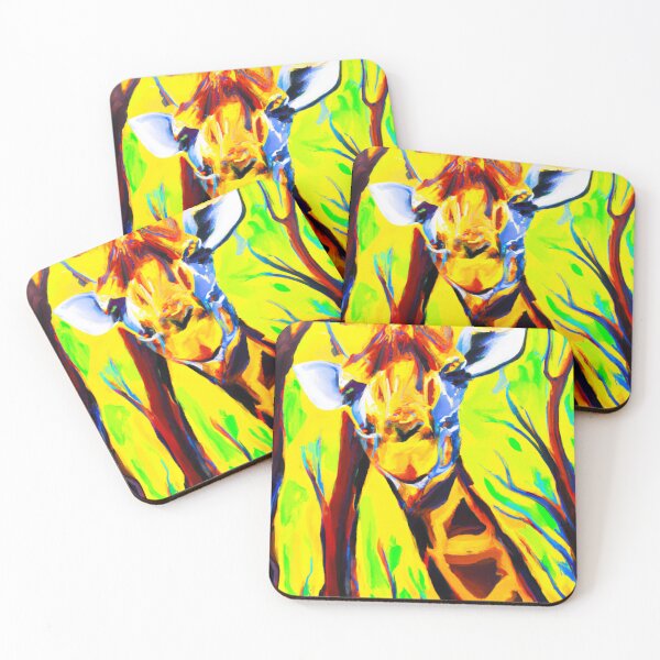 Item preview, Giraffe No.1 - colorful impressionistic portrait of a Giraffe. designed and sold by BLACKSUN-SHOP.