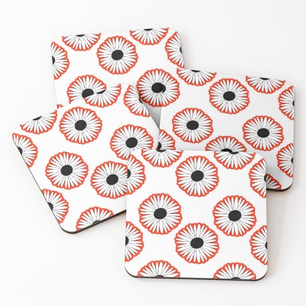 Item preview, Red Rimmed Daisies  designed and sold by ORVision.