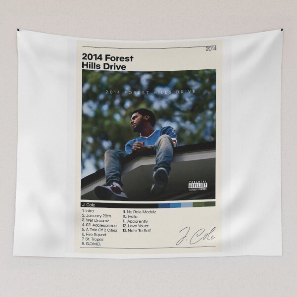 Item preview, J Cole Poster | 2014 Forest Hills Drive Poster | J Cole Tracklist | Album Cover Poster | Poster Print Wall Art | Custom Poster | Home Decor Active Poster designed and sold by deannagriffin45.