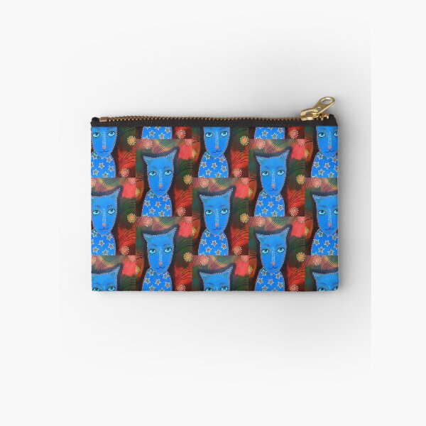 Item preview, Blue Cat designed and sold by BeaOutsiderArt.