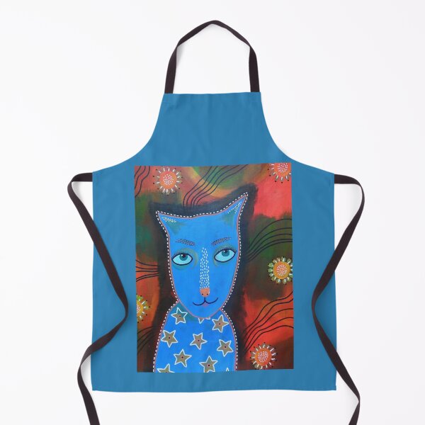 Item preview, Blue Cat designed and sold by BeaOutsiderArt.
