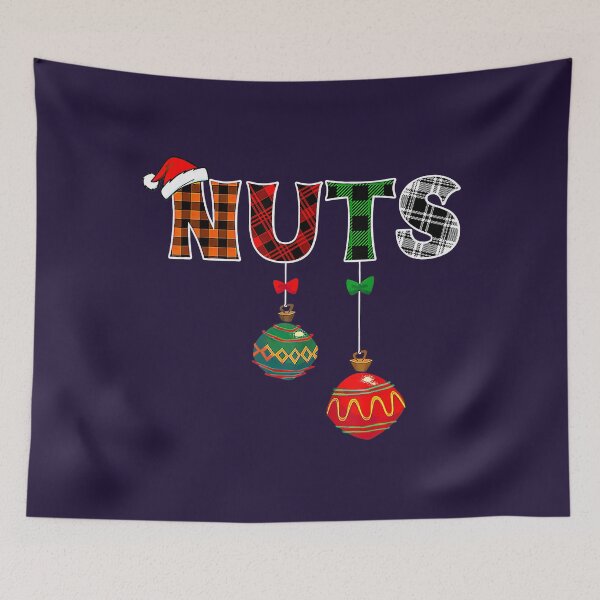 Item preview, Plaid Chestnuts Christmas Couples Nuts designed and sold by danisacookie.