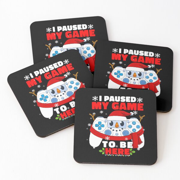 Item preview, I Pause My Game To Be Here Funny Snowman Controllers Christmas Gamer designed and sold by Helbon-art.