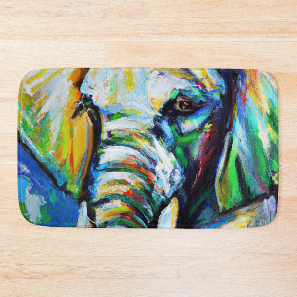 Item preview, Elephant No.2 - colorful impressionistic portrait of an Elephant. designed and sold by BLACKSUN-SHOP.