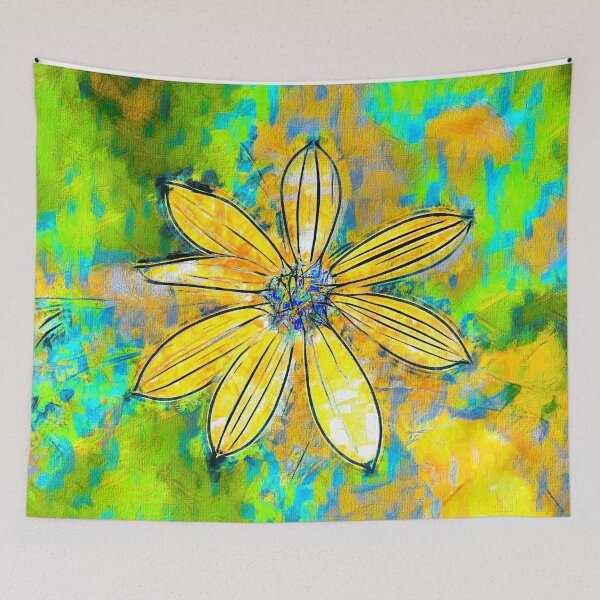 Item preview, Sunburst Meadow Flower Illustration designed and sold by Lawrence White.