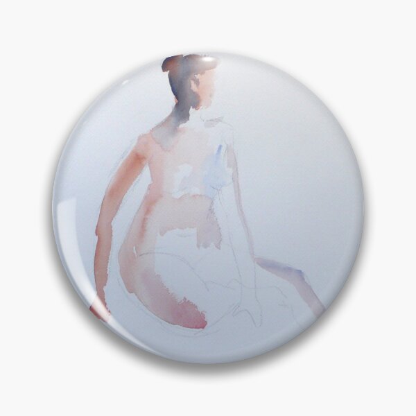 Item preview, Watercolor Young Woman designed and sold by AmandaFineArt.