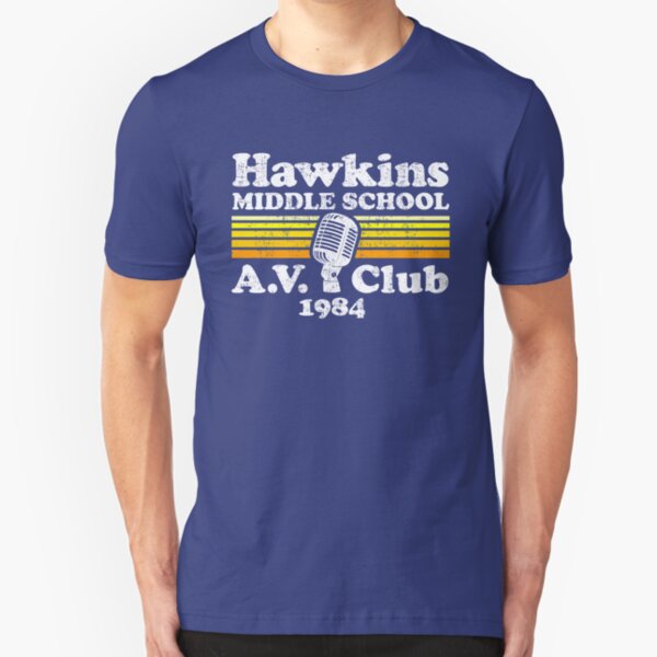 Hawkins Middle School A.V. Club Slim Fit T-Shirt