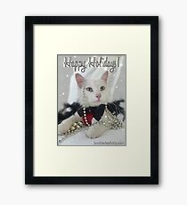 Happy Holidays New Years card Framed Print