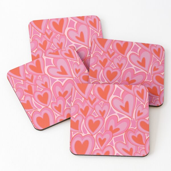 Item preview, Cute Pink Hearts Pattern designed and sold by Auliv Art.