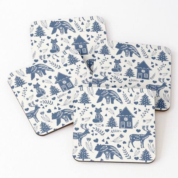 Item preview, Scandinavian Christmas - Blue designed and sold by FloraDayDesign.