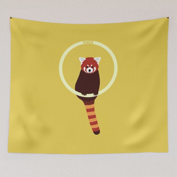 Item preview, Red Panda zoo sign designed and sold by Studio Mattie.