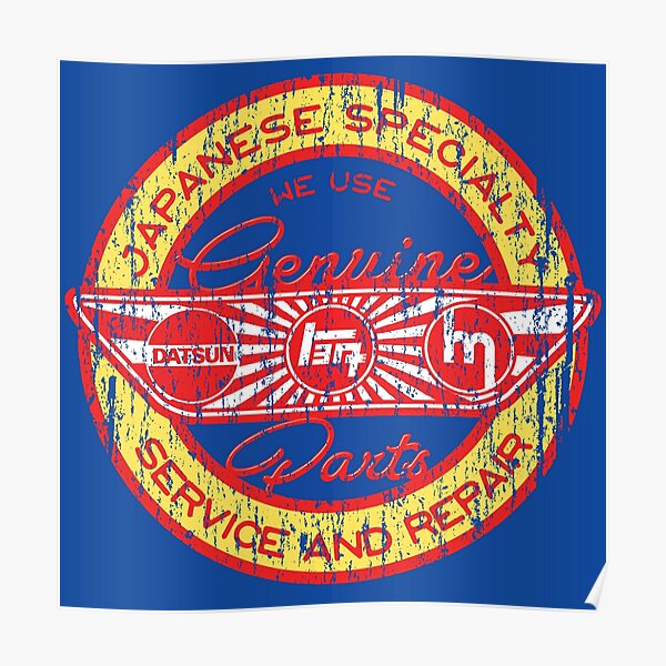 Distressed JDM Big 3 Sign Poster