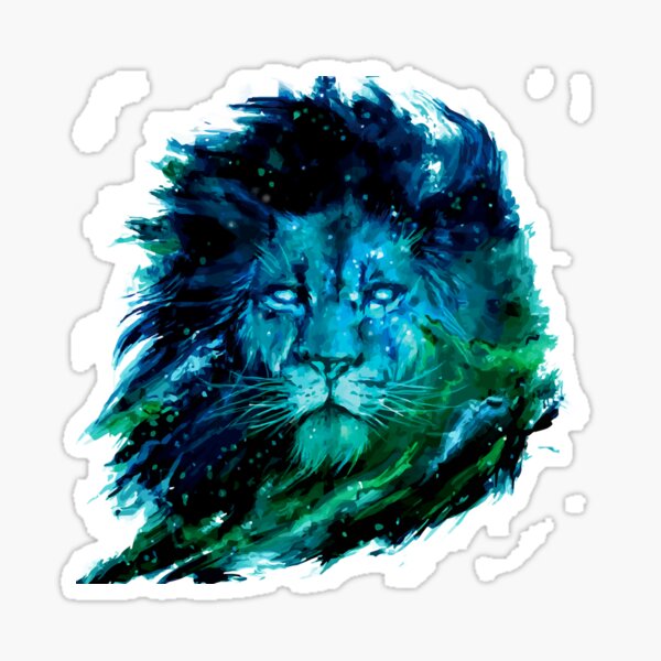 Item preview, colorful lion designed and sold by Focusprint.