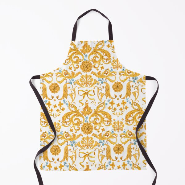 Item preview, Baroque art vintage artistic designer yellow luxury pattern designed and sold by SkaryoDrawn.