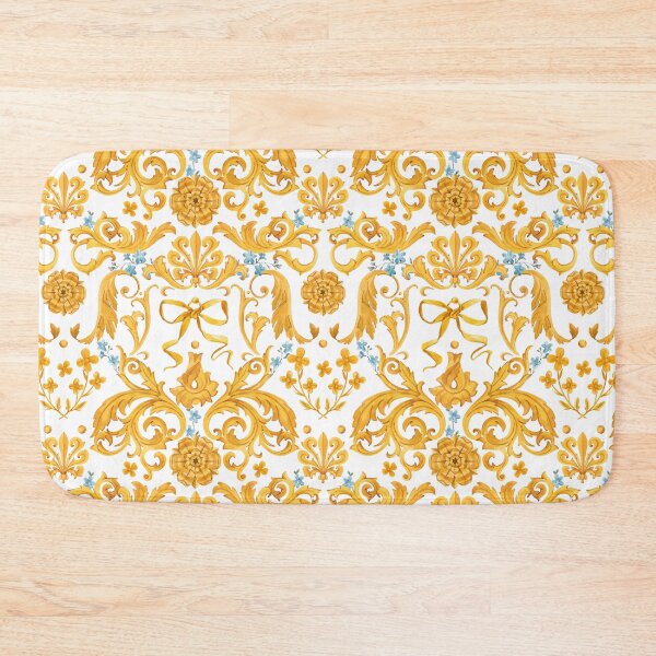 Item preview, Baroque art vintage artistic designer yellow luxury pattern designed and sold by SkaryoDrawn.