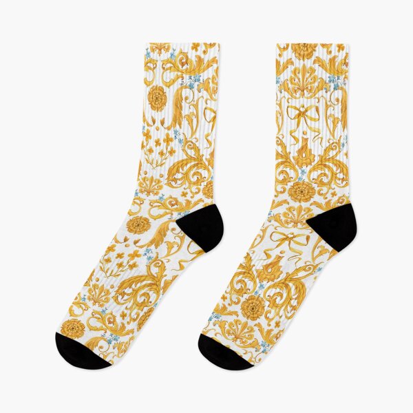 Item preview, Baroque art vintage artistic designer yellow luxury pattern designed and sold by SkaryoDrawn.