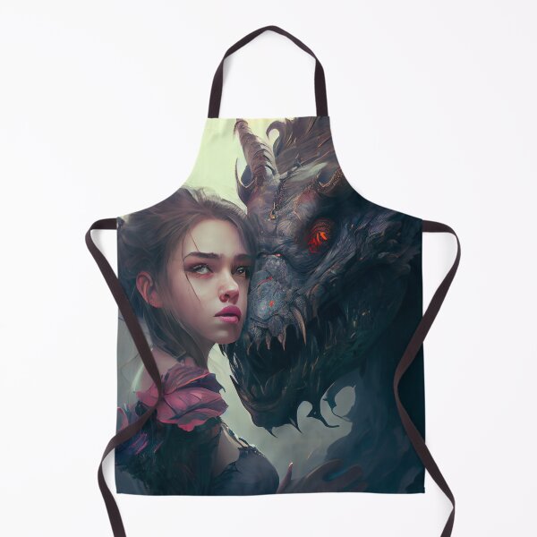 Item preview, Oil Painting of Beautiful Brunette with Demon Lover Digital Painting designed and sold by CodeAndColors.