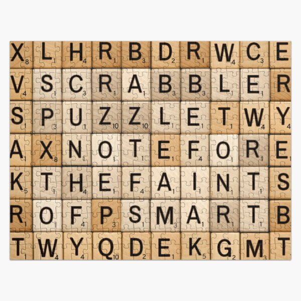 Full Alphabet Of Scrabble Tiles K3 Jigsaw Puzzle