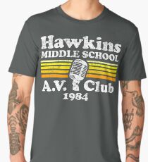 Hawkins Middle School A.V. Club Men's Premium T-Shirt