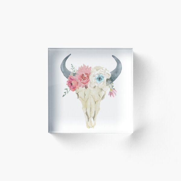 Stay Wild boho chic design Acrylic Block