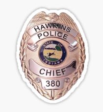 Chief Hopper's Badge Sticker