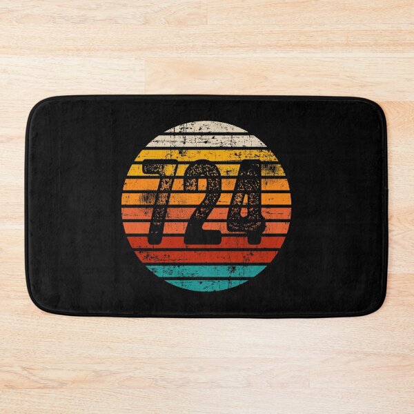 Item preview, Distressed Vintage Sunset 724 Area Code designed and sold by Gold Wings Tees.