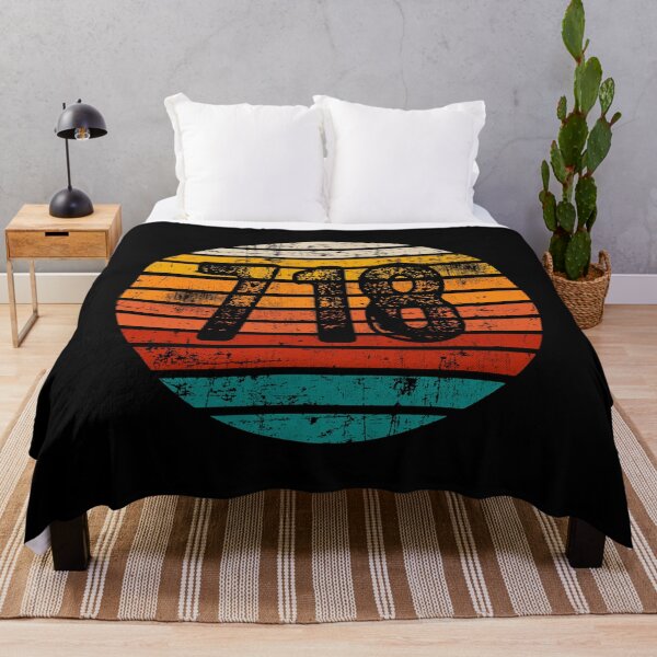 Item preview, Distressed Vintage Sunset 718 Area Code designed and sold by Gold Wings Tees.