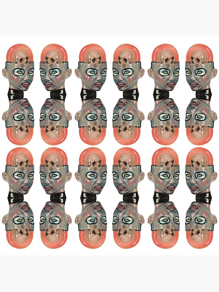 Future Cyborg Girl Acid Remix Skull Brain Terminator Candy Lsd Girl Surreal Pop Art Steam