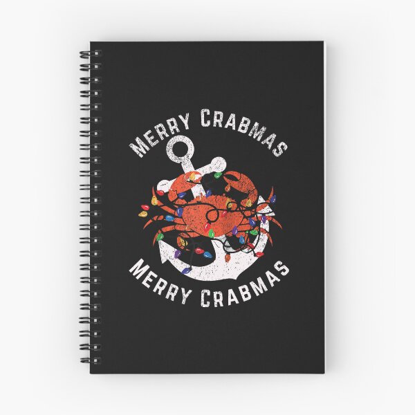Item preview, Merry Crabmas Crustacean Core Funny Nautical Christmas Crab Raglan designed and sold by HebeReynolds.