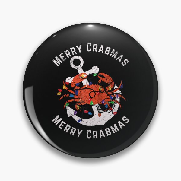 Item preview, Merry Crabmas Crustacean Core Funny Nautical Christmas Crab Raglan designed and sold by HebeReynolds.