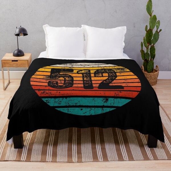 Item preview, Distressed Vintage Sunset 512 Area Code designed and sold by Gold Wings Tees.