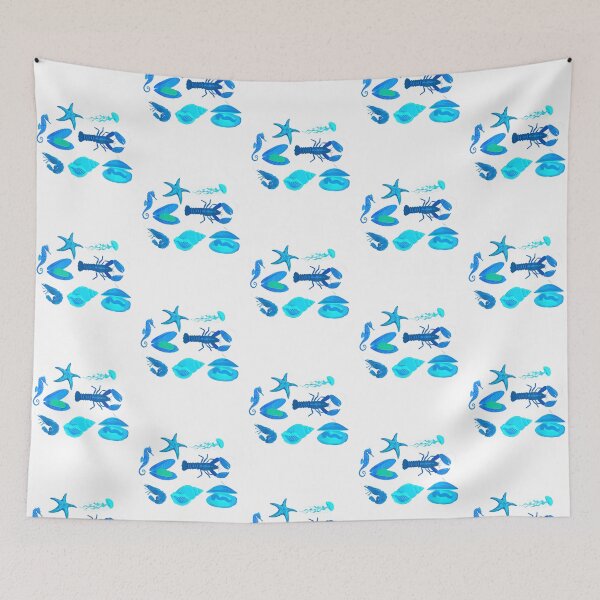 Item preview, Crustacean Core Design Sea Animals designed and sold by HebeReynolds.